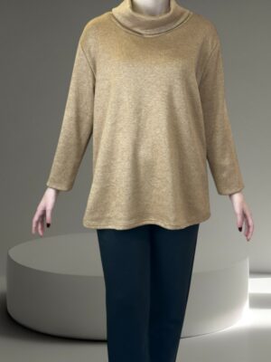 Casual Μπλούζα με Χαλαρό Ζιβάγκο