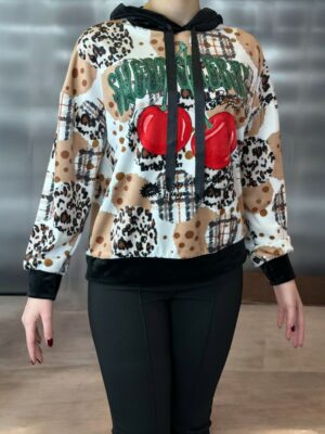 Βελουτέ Φούτερ με Εντυπωσιακά Σχέδια