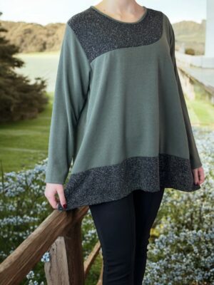 Μπλούζα με διακριτική λάμψη lurex