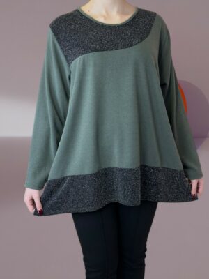 Μπλούζα με διακριτική λάμψη lurex