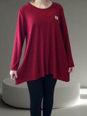 Μπλούζα με λάμψη από ασημί κλωστή και σχέδιο μύτες