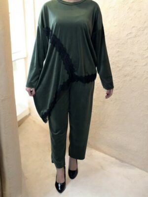 Elegant Ασύμμετρο Σετ με Εκλεπτυσμένη Δαντέλα