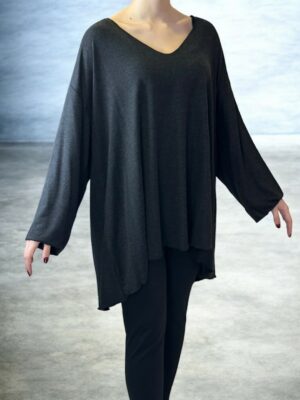 Plus Size Must-Have Μπλούζα V Λαιμόκοψη