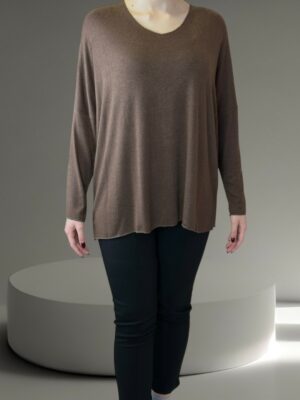 Πουλόβερ Basic με V Λαιμόκοψη