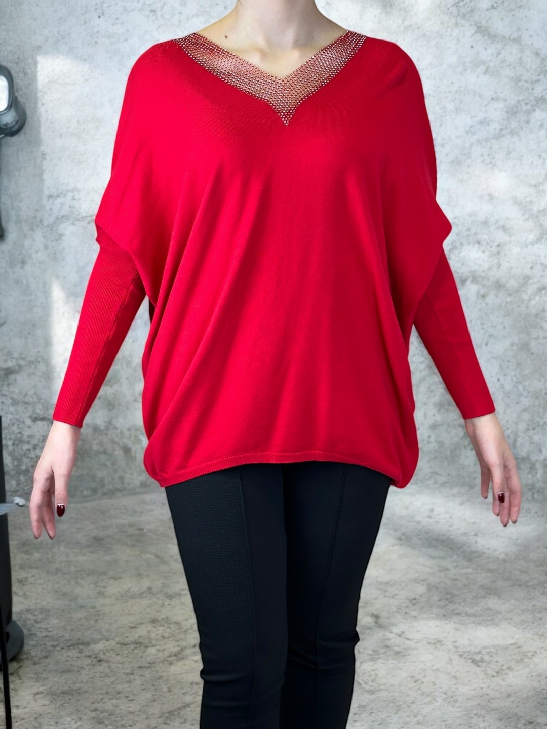Κόκκινη Εντυπωσιακή Μπλούζα Κόκκινη Εντυπωσιακή Μπλούζα
