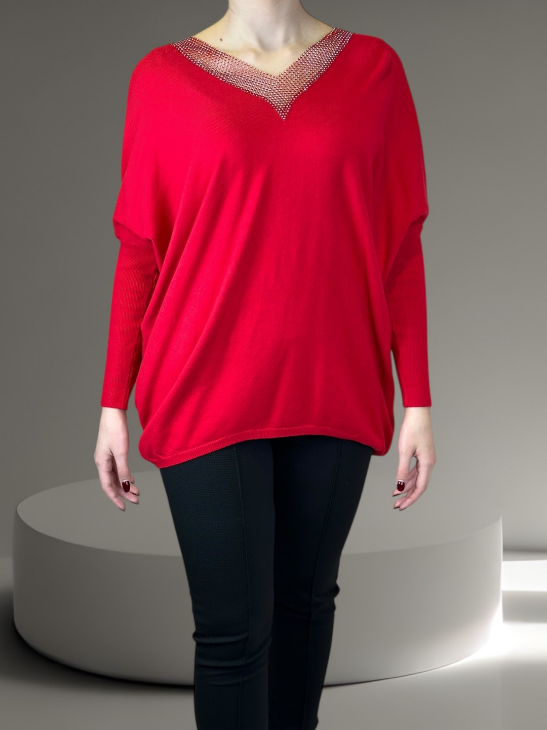 Κόκκινη Εντυπωσιακή Μπλούζα Κόκκινη Εντυπωσιακή Μπλούζα