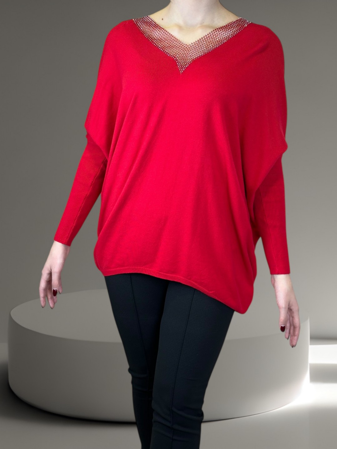 Κόκκινη Εντυπωσιακή Μπλούζα Κόκκινη Εντυπωσιακή Μπλούζα