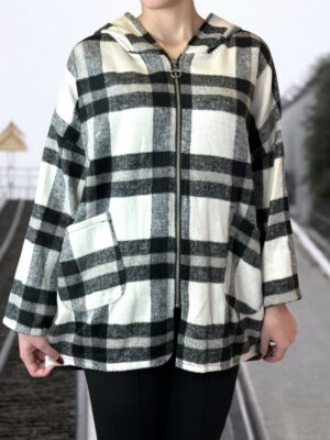 Καρό Πλεκτή Ζακέτα για Καθημερινά Looks