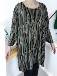 Σχεδιαστό Μπλουζοφόρεμα με Τρουακάρ Μανίκι