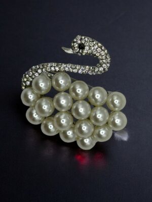 Elegant Καρφίτσα με Σχέδιο Κύκνου<br/><small class="dmm_sku">Κωδικός προϊόντος: 8875-κυκνος</small>