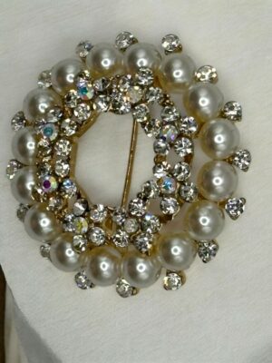 Κλασική Στρογγυλή Καρφίτσα με Πέρλα