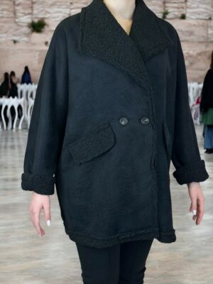 Cozy Παλτό Ζακέτα Μπουκλέ<br/><small class="dmm_sku">Κωδικός προϊόντος: 8878-μαυρο</small>