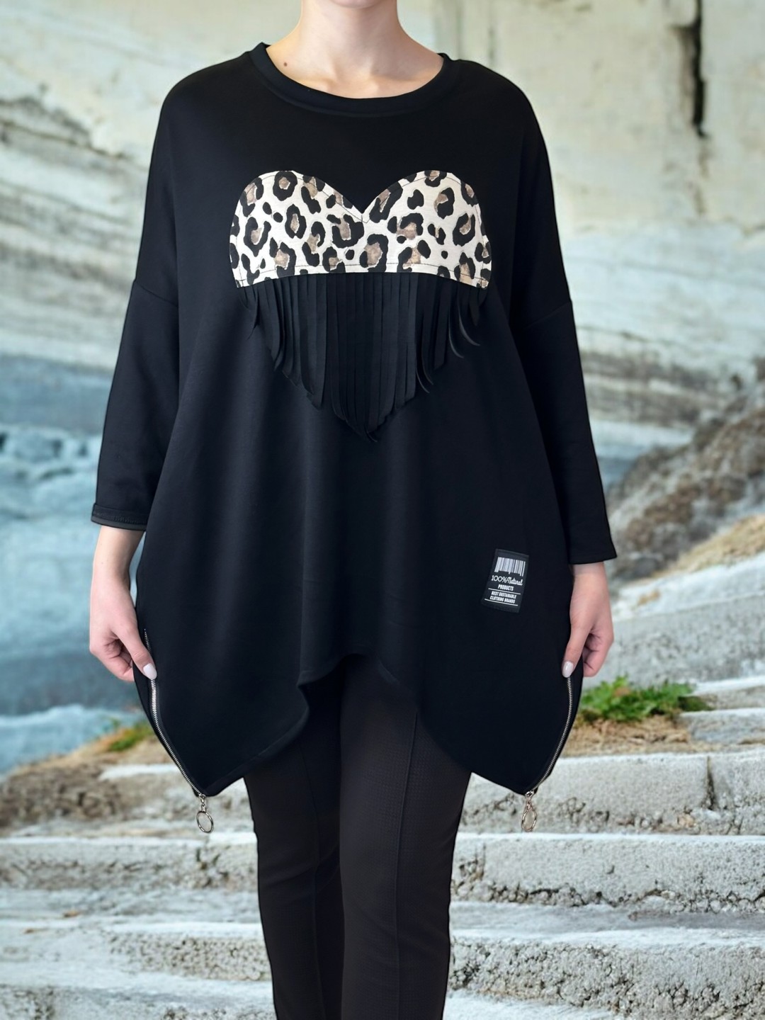 Γλυκιά μπλούζα με καρδούλα μπροστά