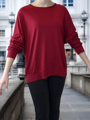 Γυναικεία κόκκινη μπλούζα καθημερινή
