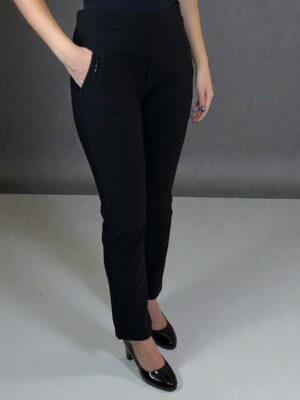 Ζεστό Κολάν Παντελόνι με Επένδυση και Λεπτομέρεια Δαντέλας<br/><small class="dmm_sku">Κωδικός προϊόντος: C88-μαυρο</small>