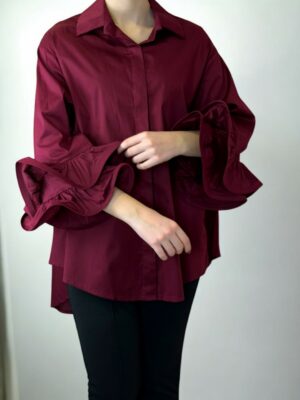 Πουκάμισο Φρου Φρου<br/><small class="dmm_sku">Κωδικός προϊόντος: 5968-μπορντο1</small>