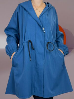 Casual Καπαρντίνα με Κουκούλα για Όλη Μέρα