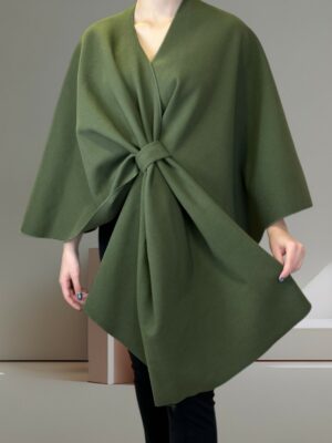 Κάπα με φιόγκο σχέδιο μπροστά<br/><small class="dmm_sku">Κωδικός προϊόντος: 8242-λαδι</small>