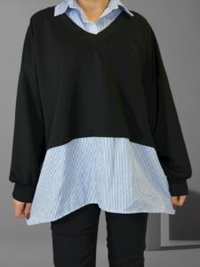 Viral μπλούζα 2 σε 1 με πουκάμισο