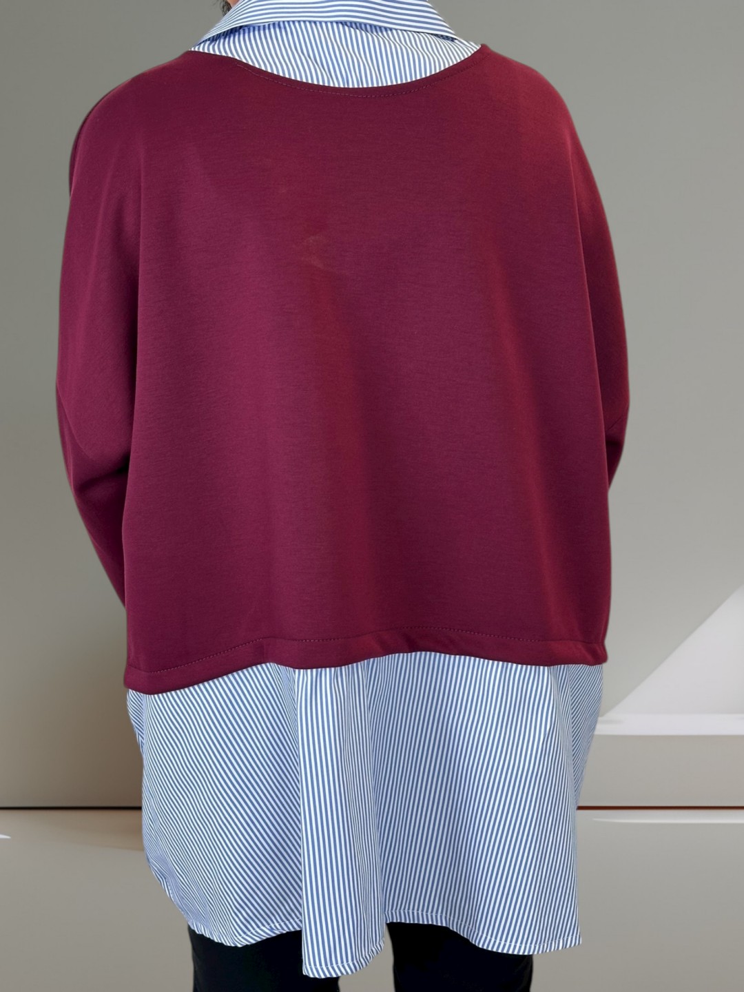 Viral μπλούζα 2 σε 1 με πουκάμισο