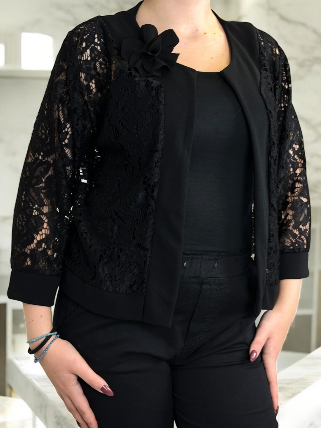 Δαντελένιο μπολερό για ιδιαίτερες εμφανίσεις