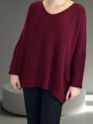 Μπλούζα Πλεκτή με V Ιδανική για Layering