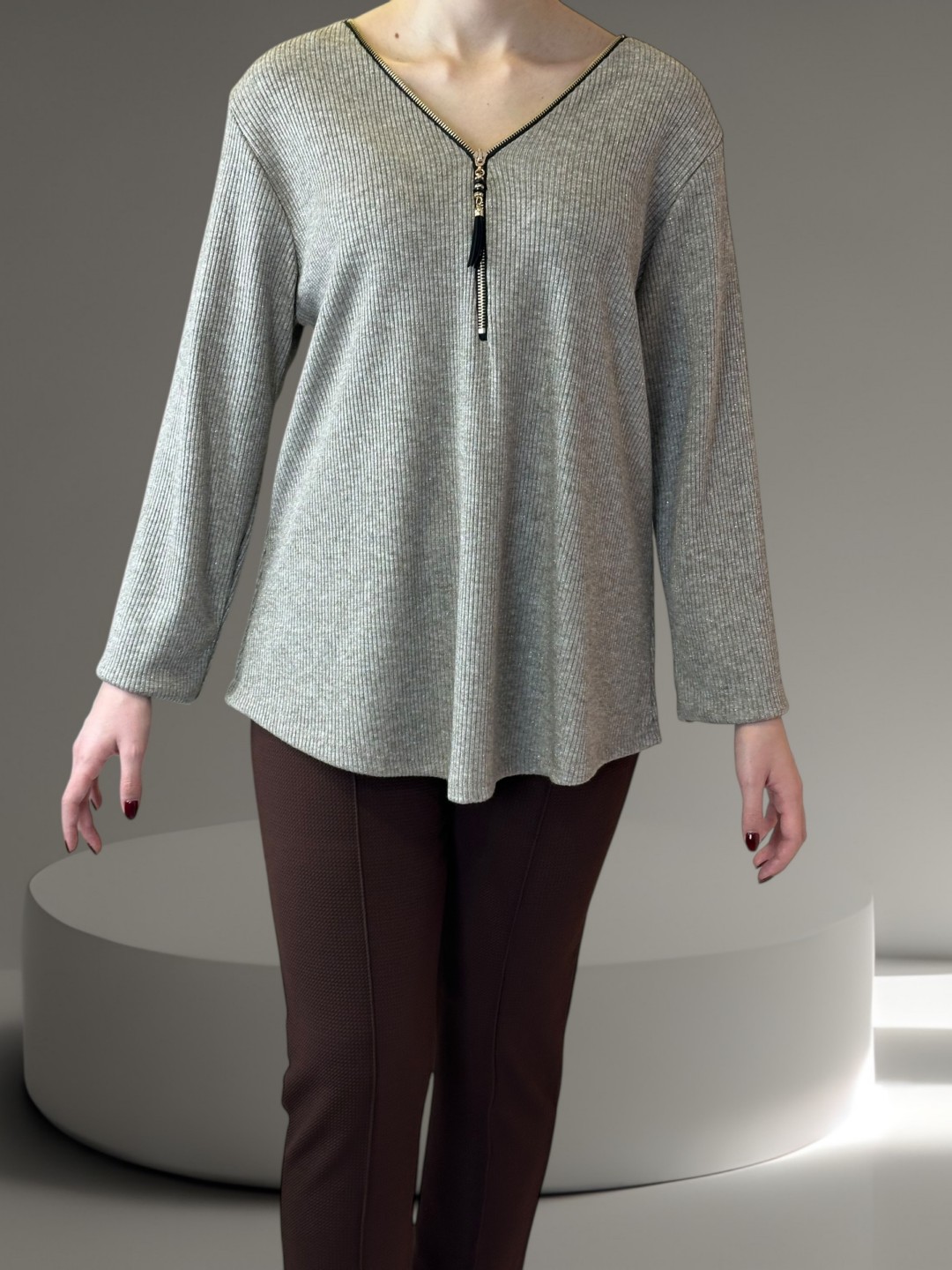 Μπλούζα με φερμουάρ