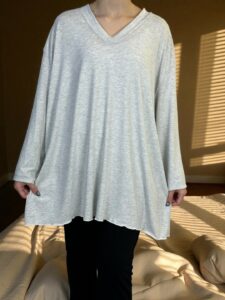 Μπλούζα Ελαστική με V για Καθημερινή Κομψότητα