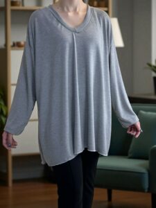 Μπλούζα Ελαστική με V για Καθημερινή Κομψότητα