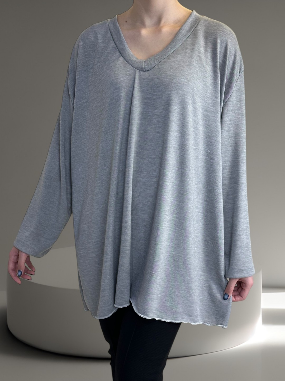 Μπλούζα Ελαστική με V για Καθημερινή Κομψότητα