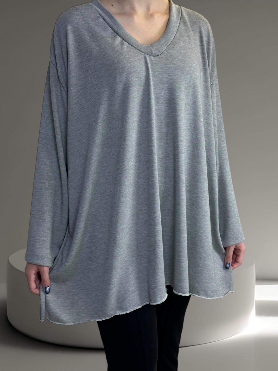 Μπλούζα Ελαστική με V για Καθημερινή Κομψότητα