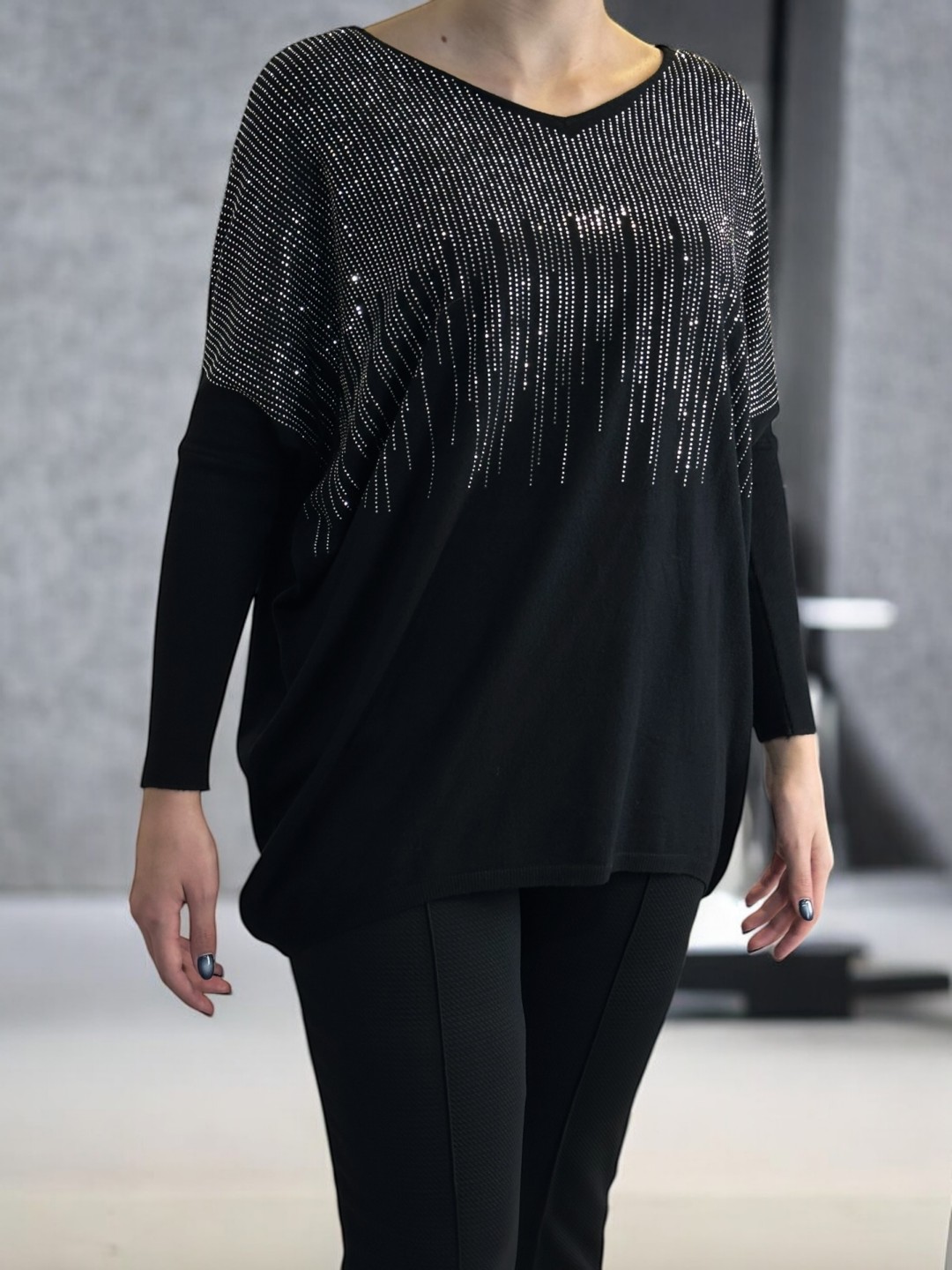 Πουλόβερ με Στρας για Λαμπερό Στυλ