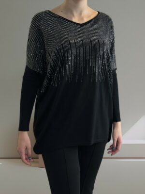 Πουλόβερ με Στρας για Λαμπερό Στυλ