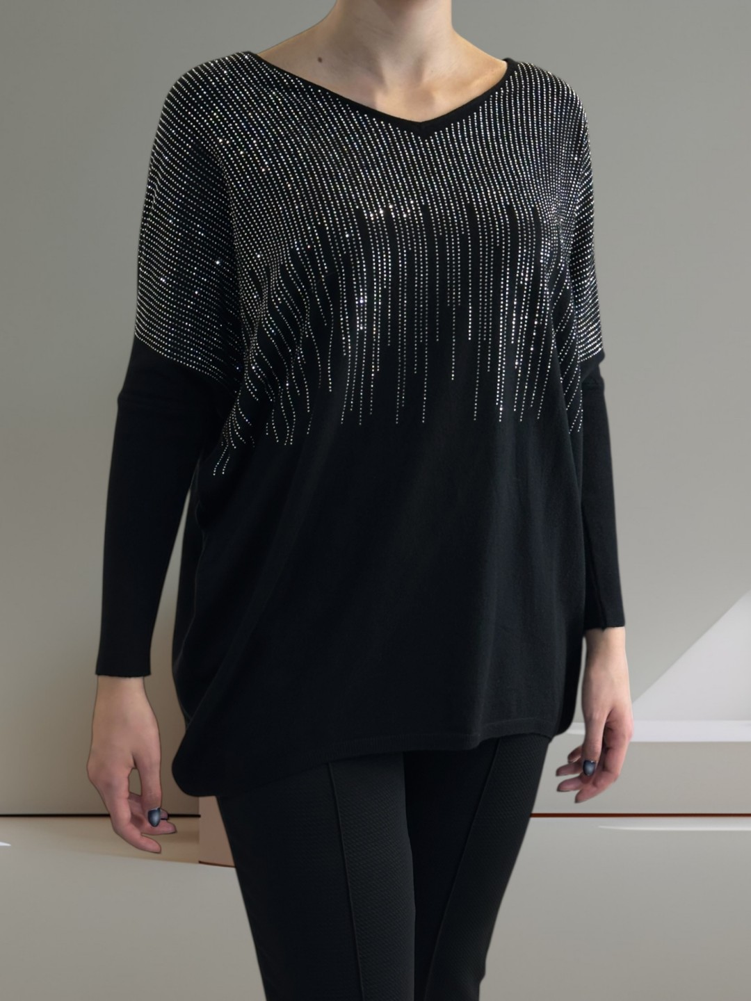 Πουλόβερ με Στρας για Λαμπερό Στυλ