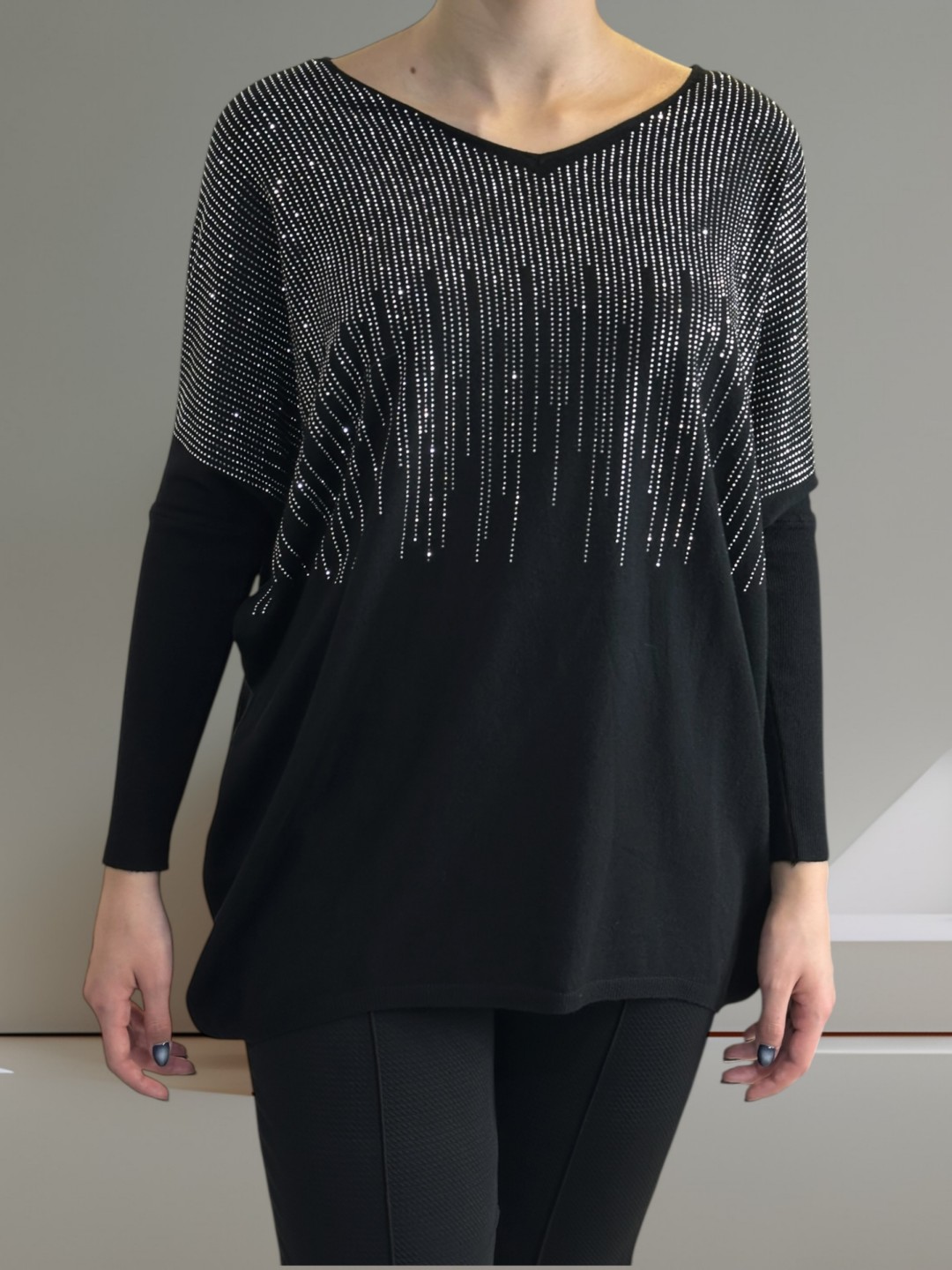 Πουλόβερ με Στρας για Λαμπερό Στυλ