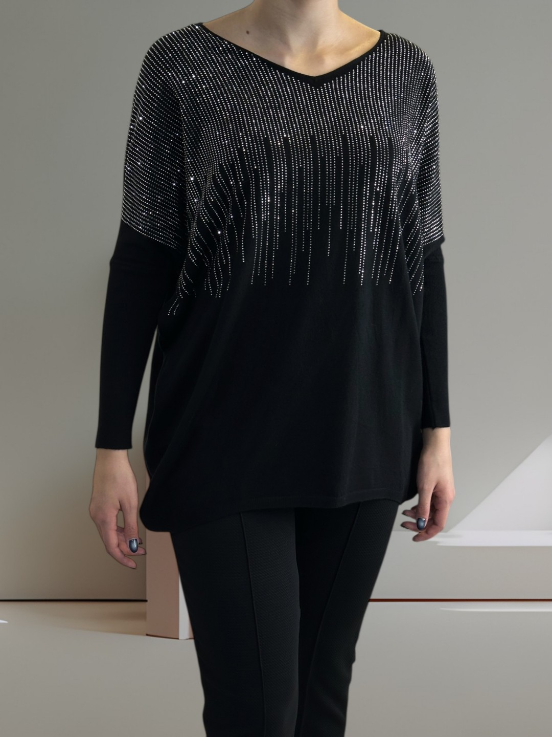 Πουλόβερ με Στρας για Λαμπερό Στυλ