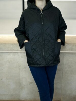 Stylish Λεπτό Καπιτονέ Μπουφάν για Εκλεπτυσμένες Εμφανίσεις<br/><small class="dmm_sku">Κωδικός προϊόντος: 8758-μαυρο</small>