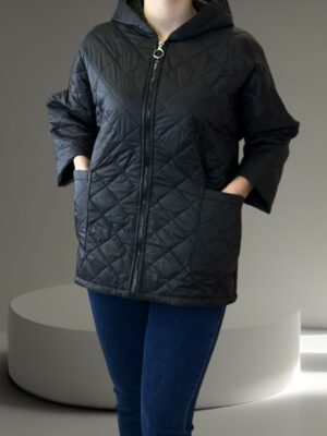 Stylish Λεπτό Καπιτονέ Μπουφάν για Εκλεπτυσμένες Εμφανίσεις<br/><small class="dmm_sku">Κωδικός προϊόντος: 8758-μαυρο</small>