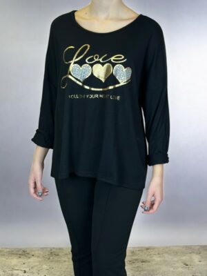 Cute Μπλούζα με Καρδούλες