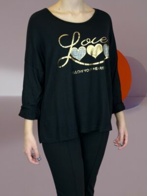 Cute Μπλούζα με Καρδούλες