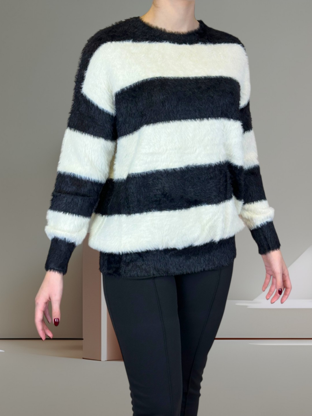 Χουχουλιαρικό Πουλοβεράκι Ριγέ