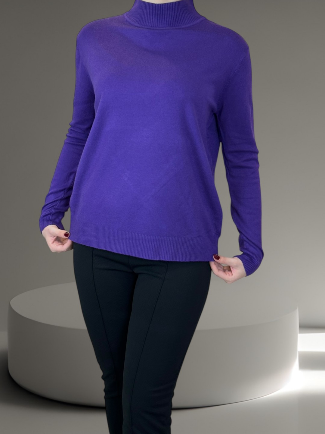 Soft Knit Top με Ήπιο Ζιβάγκο