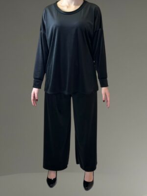 Βελούδο Σετ Μπλούζα & Παντελόνι<br/><small class="dmm_sku">Κωδικός προϊόντος: 8854-μαυρο</small>