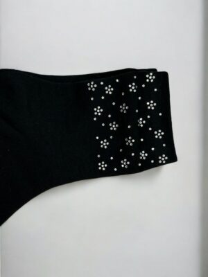 Κάλτσες με Διακριτικά Μικρά Λουλούδια<br/><small class="dmm_sku">Κωδικός προϊόντος: 8870-μαυρο</small>