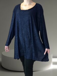 Βελούδινο Μπλουζοφόρεμα με Ιριδίζουσα Υφή