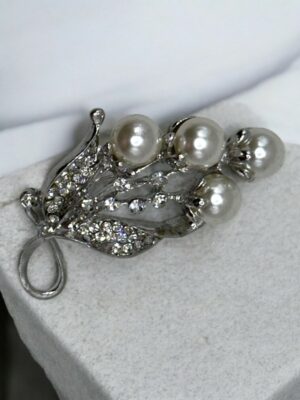 Elegant Καρφίτσα με Διακοσμητικές Πέρλες<br/><small class="dmm_sku">Κωδικός προϊόντος: 8875-ασιμι</small>