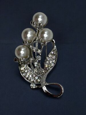 Elegant Καρφίτσα με Διακοσμητικές Πέρλες<br/><small class="dmm_sku">Κωδικός προϊόντος: 8875-ασιμι</small>