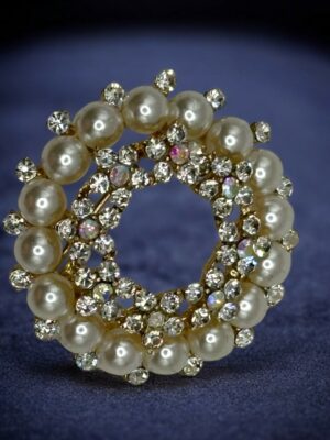 Κλασική Στρογγυλή Καρφίτσα με Πέρλα<br/><small class="dmm_sku">Κωδικός προϊόντος: 8875-περλα</small>