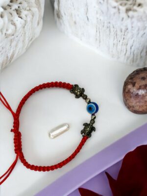 Βραχιόλι Χελώνα με κορδόνι κόκκινο<br/><small class="dmm_sku">Κωδικός προϊόντος: 8887-χελωνα</small>