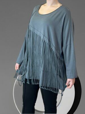 Γυναικεία μπλούζα με σκισίματα μοντέρνου στυλ